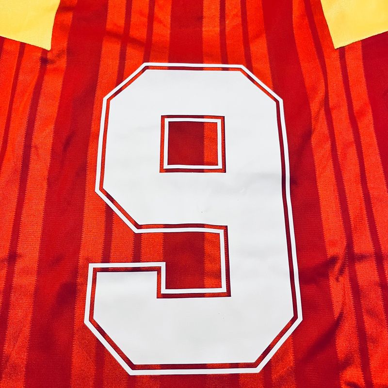 Camisa Espanha 1992/93 Uniforme 1 Número 9 | Adidas Usado