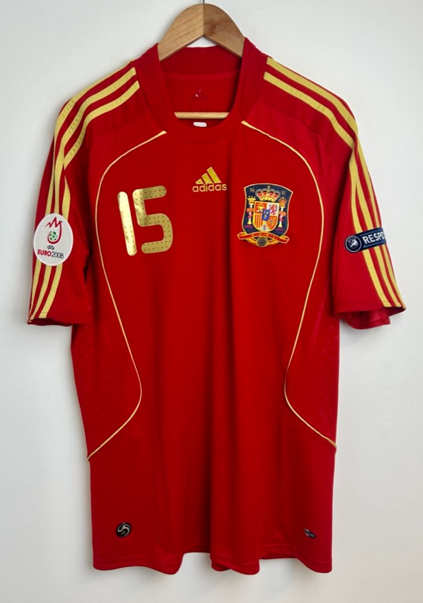 Maillot De Football Retro Equipe Despagne N 15 Sergio Ramos 2008 2009