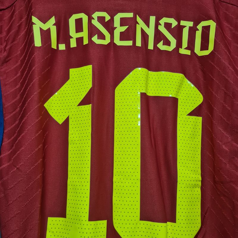  スペイン代表 M.ASENSIO 10 ユニフォーム Camisa Espanha Home 22-23 Modelo Jogador Gg Asensio 10 | Nunca