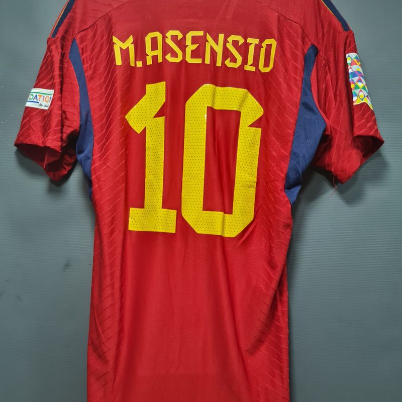  スペイン代表 M.ASENSIO 10 ユニフォーム Camisa Espanha Home 22-23 Modelo Jogador Gg Asensio 10 | Nunca