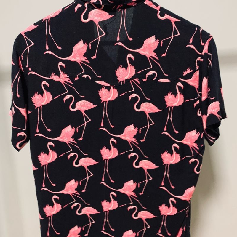 Camisa store estampa flamingo