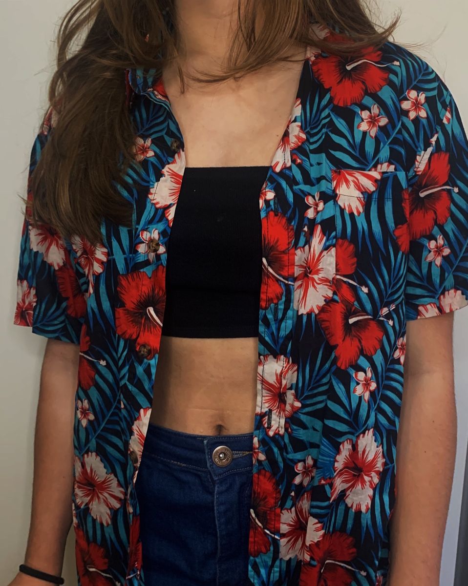 camisa estampada feminina renner