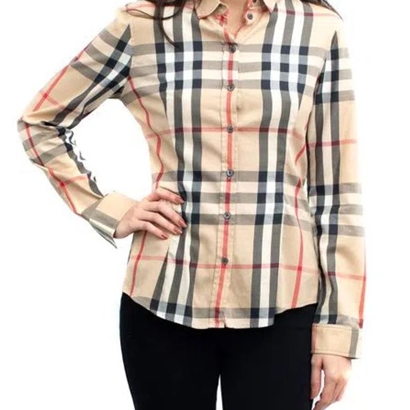 Burberry on sale feminina xadrez