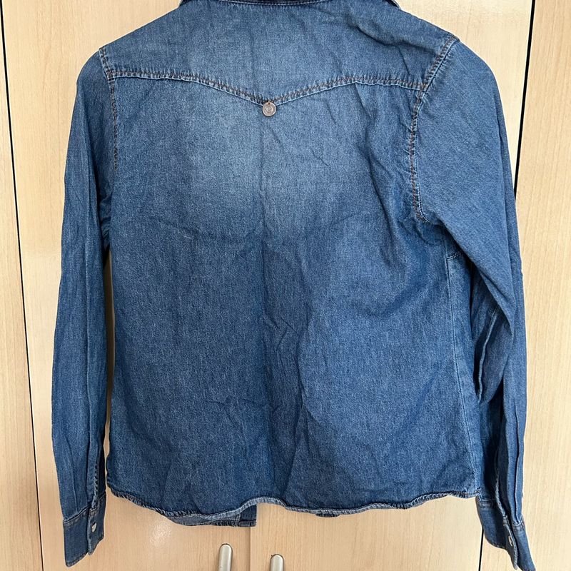 Camisa Feminina Jeans Cativa Usado 107663902 enjoei
