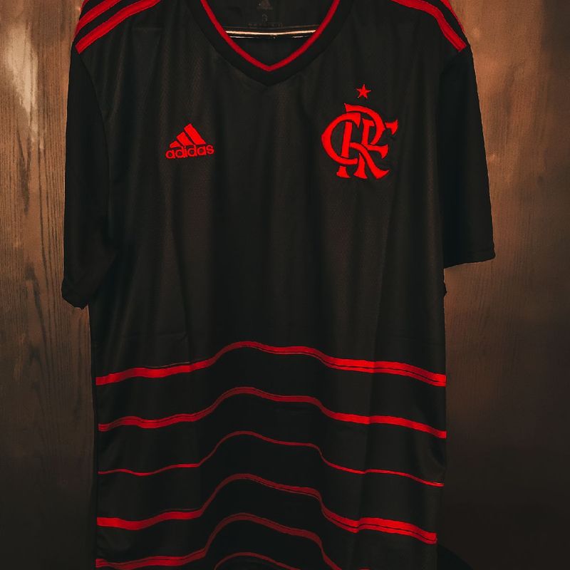 Camisa Flamengo Adidas 2020 Preta Roupa Esportiva Masculino