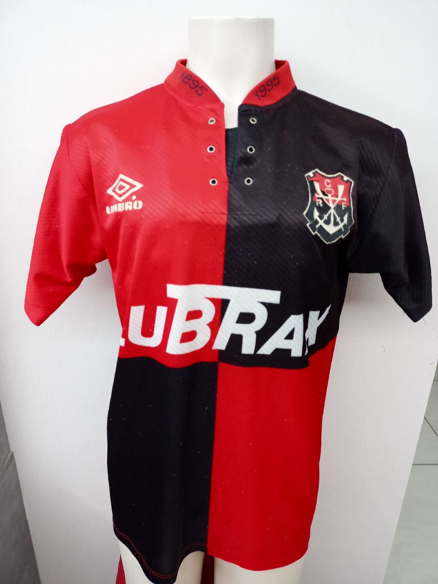 Camisa Flamengo com Detalhes 1995 Umbro Papagaio de Vintém Camisa Masculina Umbro Usado