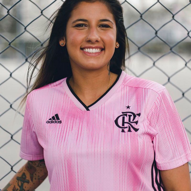 Blusa do flamengo rosa 2024 feminina