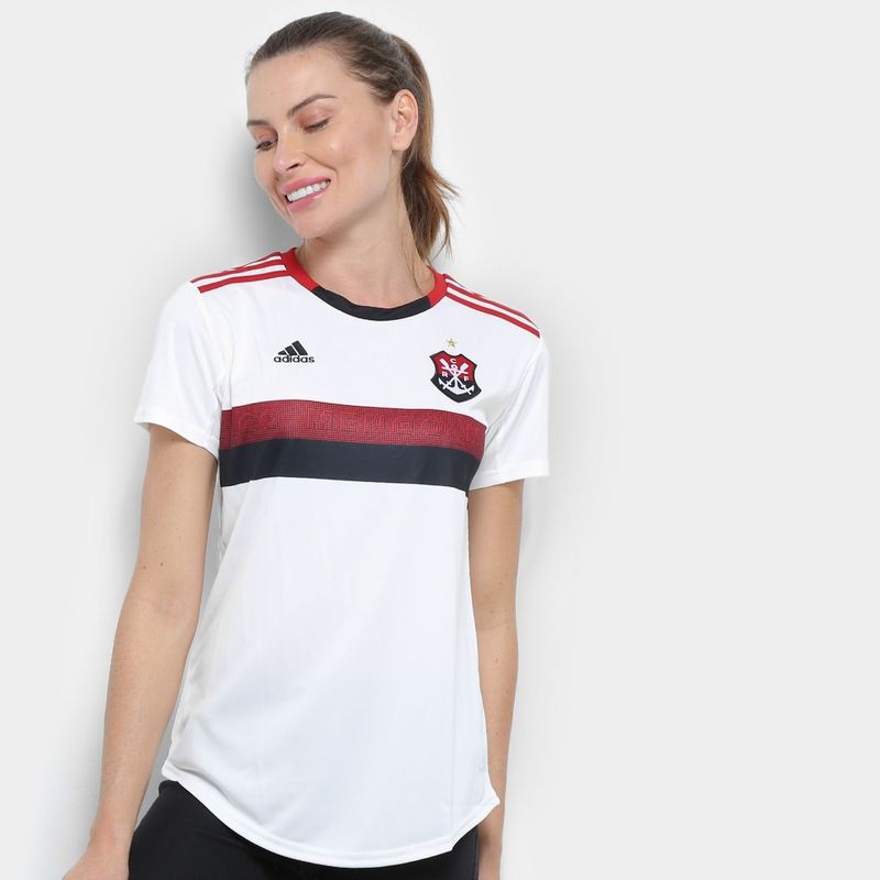 Blusa flamengo branca store feminina