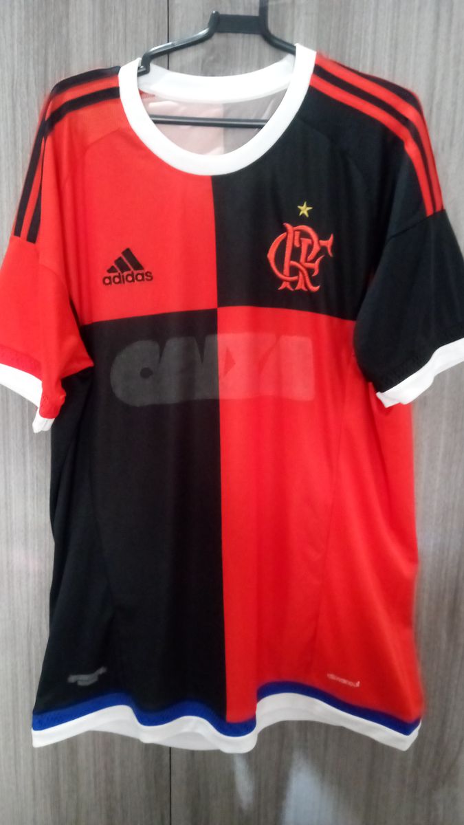 Camisa Flamengo Papagaio de Vintém Camisa Masculina Adidas Usado 67362764 enjoei