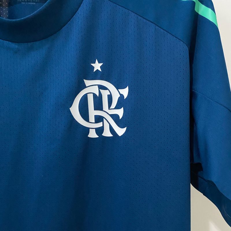 Camisa treino best sale flamengo azul