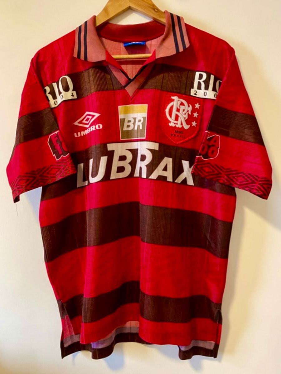 Camisa Flamengo Usada Em Jogo 199596 Número 8 Roupa Esportiva