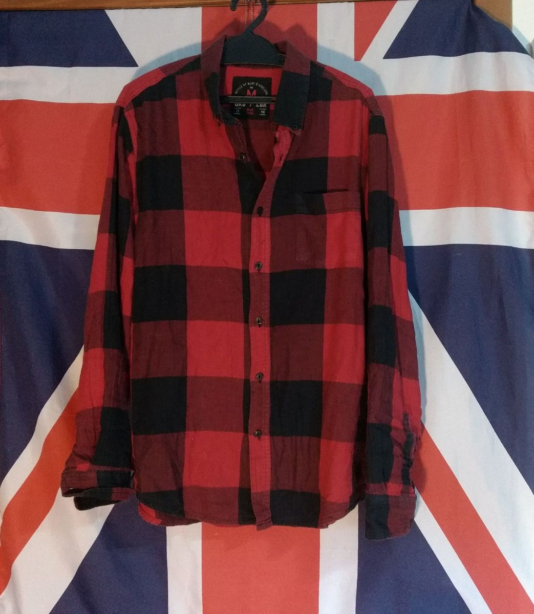 camisa flanela vermelha