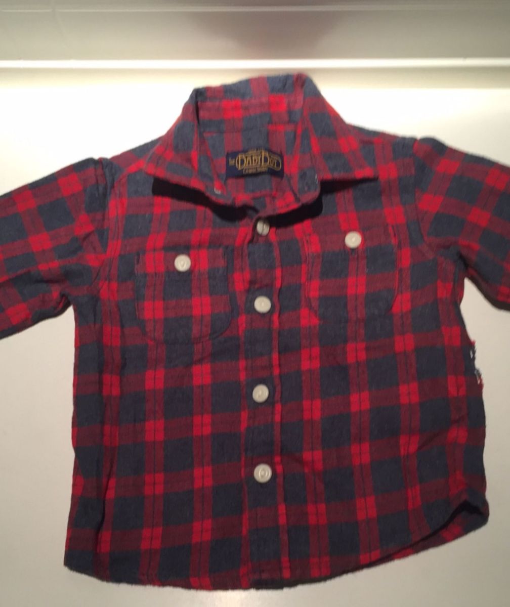 Roupas Jeans Para Bebês Meninos De Flanela, Xadrez, Botões, Bolsos