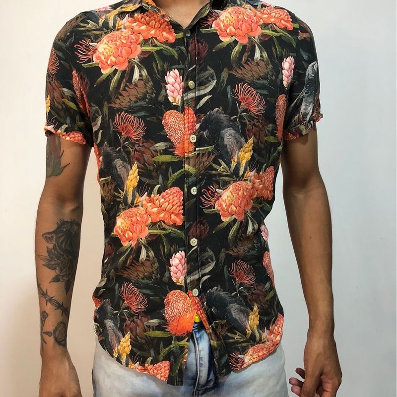 Camisa floral renner store masculina