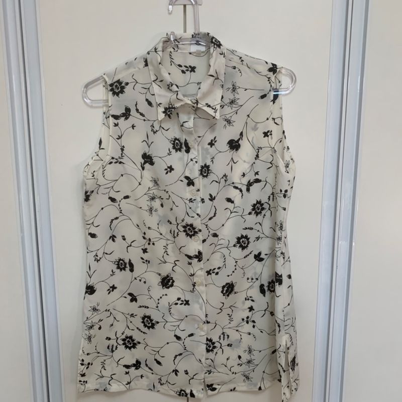 Camisa store floral c&a