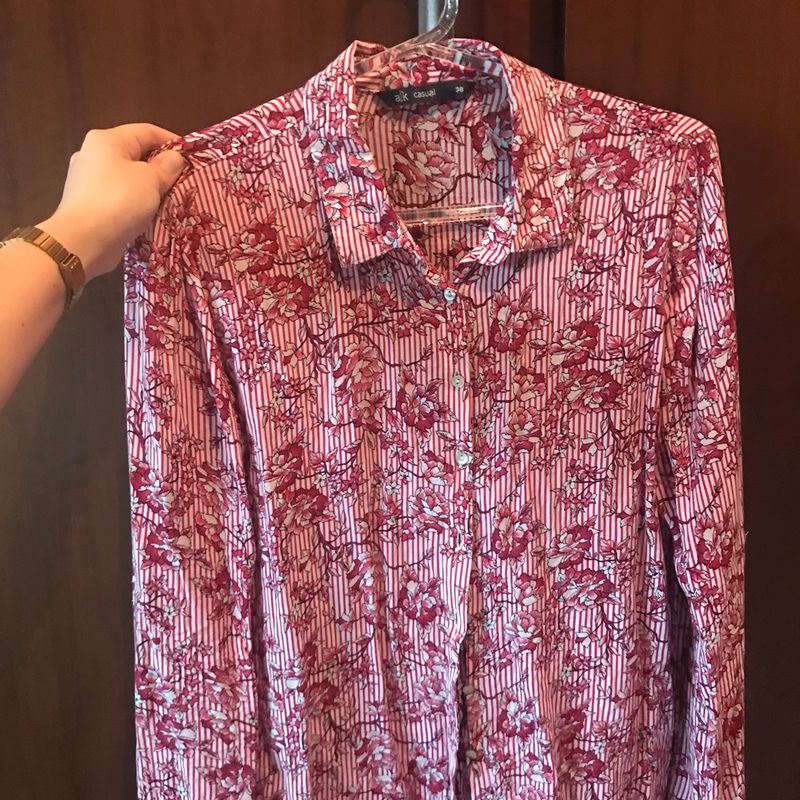 Camisa floral best sale feminina riachuelo