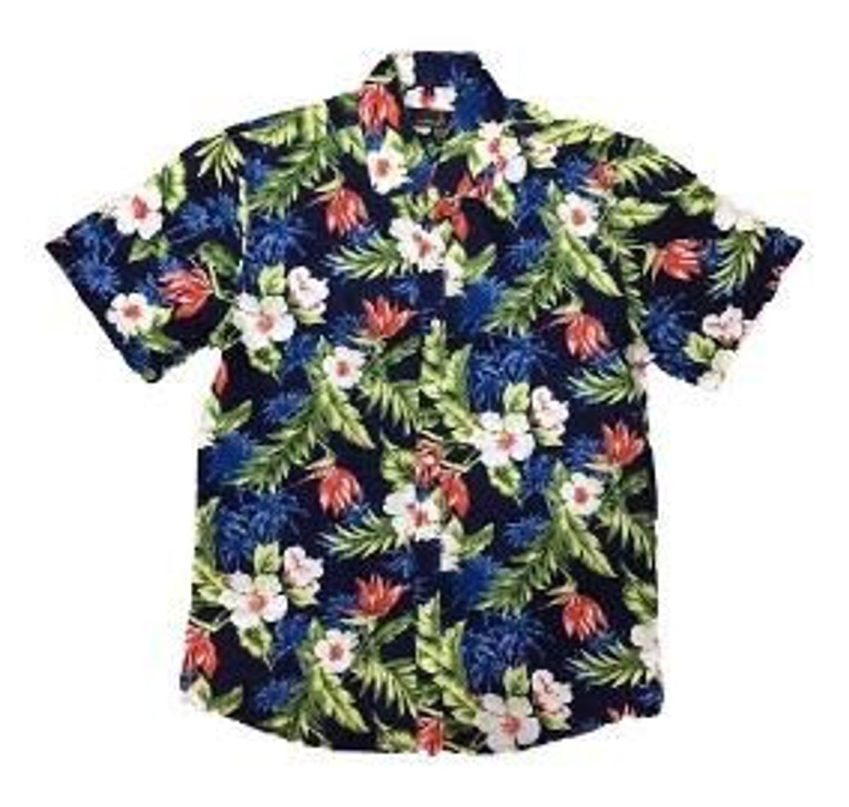 camisa botao floral masculina