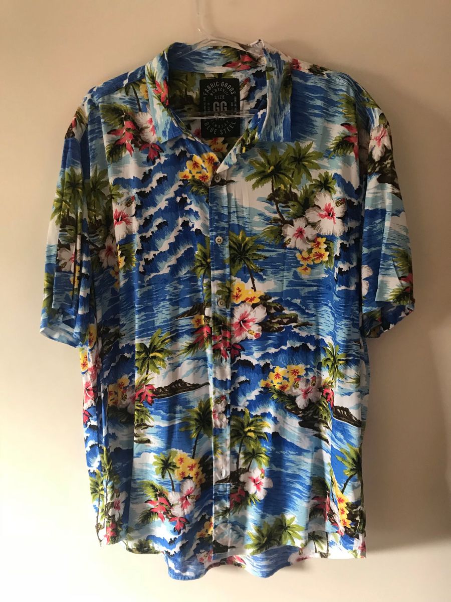 camisa floral masculina marisa