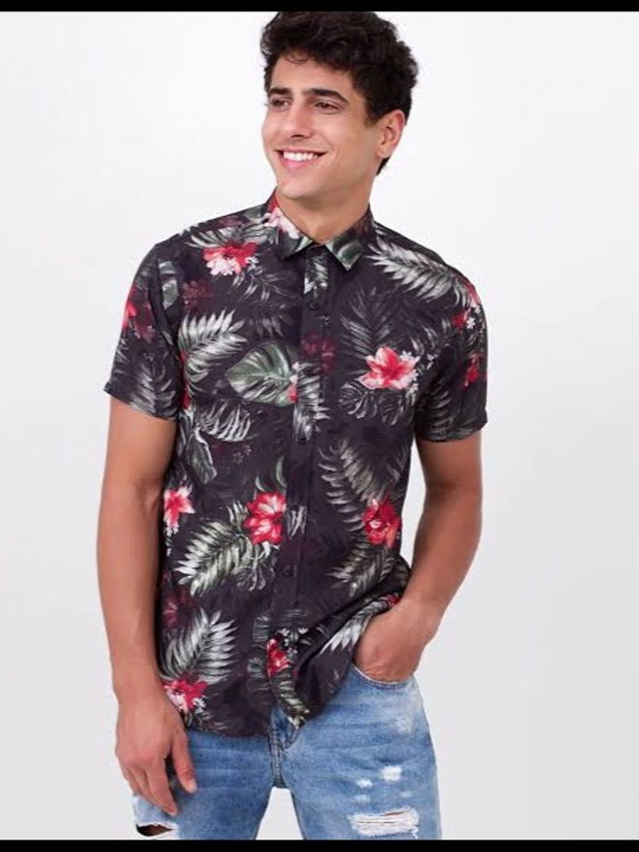 renner camisa florida masculina