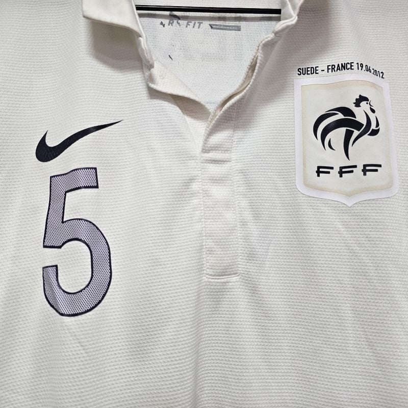 Camisa França Away 12-13 Mexes 5 Vs Suécia Eliminatórias Euro 2012