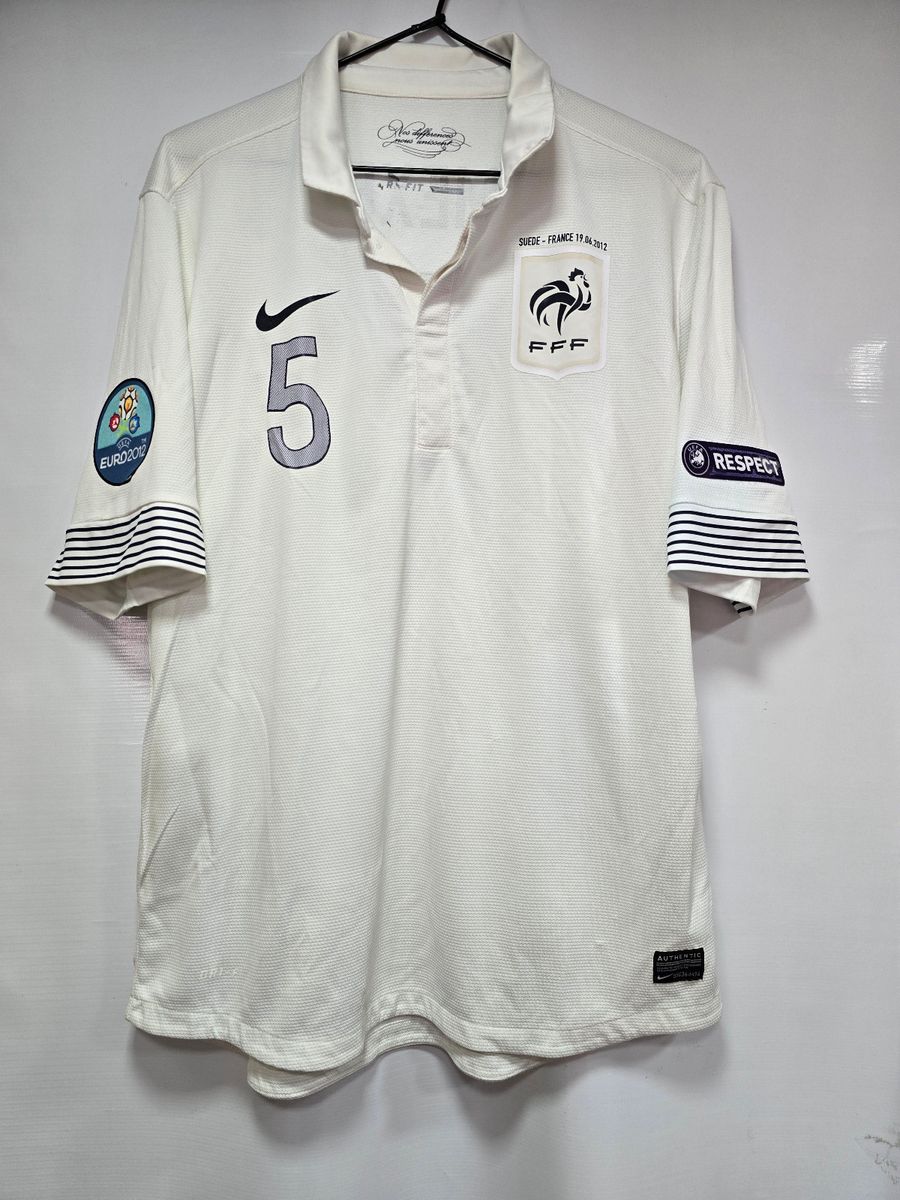 Camisa França Away 12-13 Mexes 5 Vs Suécia Eliminatórias Euro 2012