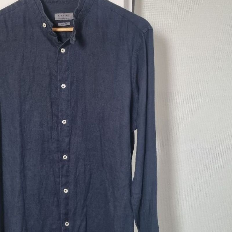 Camisa Gola Padre Zara, Camisa Masculina Zara Usado 87045009