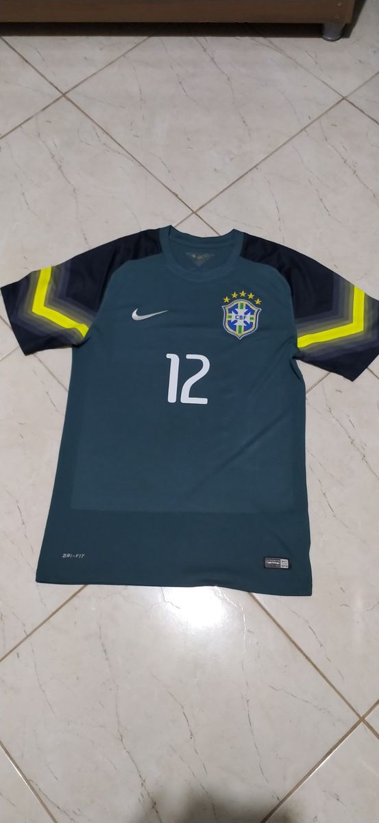 Camisa Brasil Copa do Mundo 2014 Júlio Cesar #12 Original