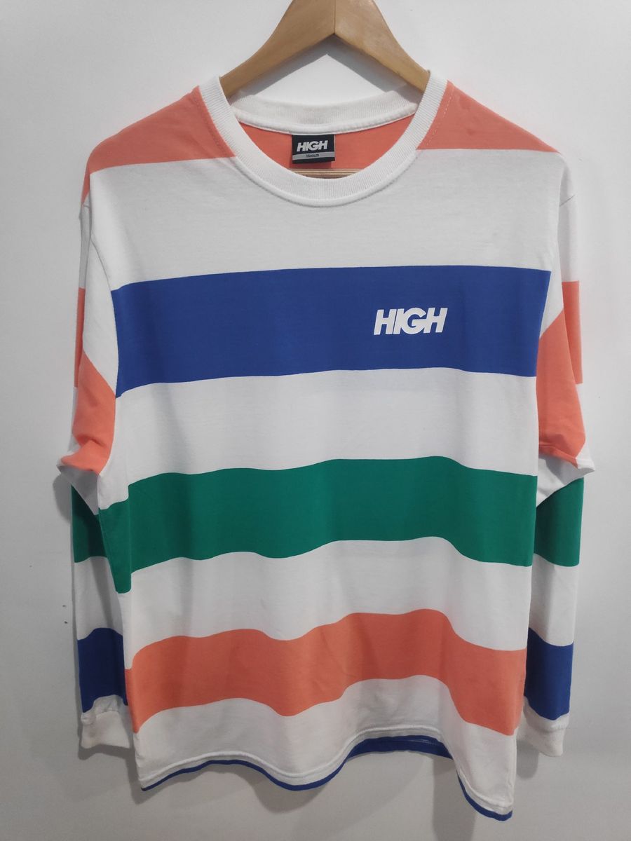 blusa manga longa high