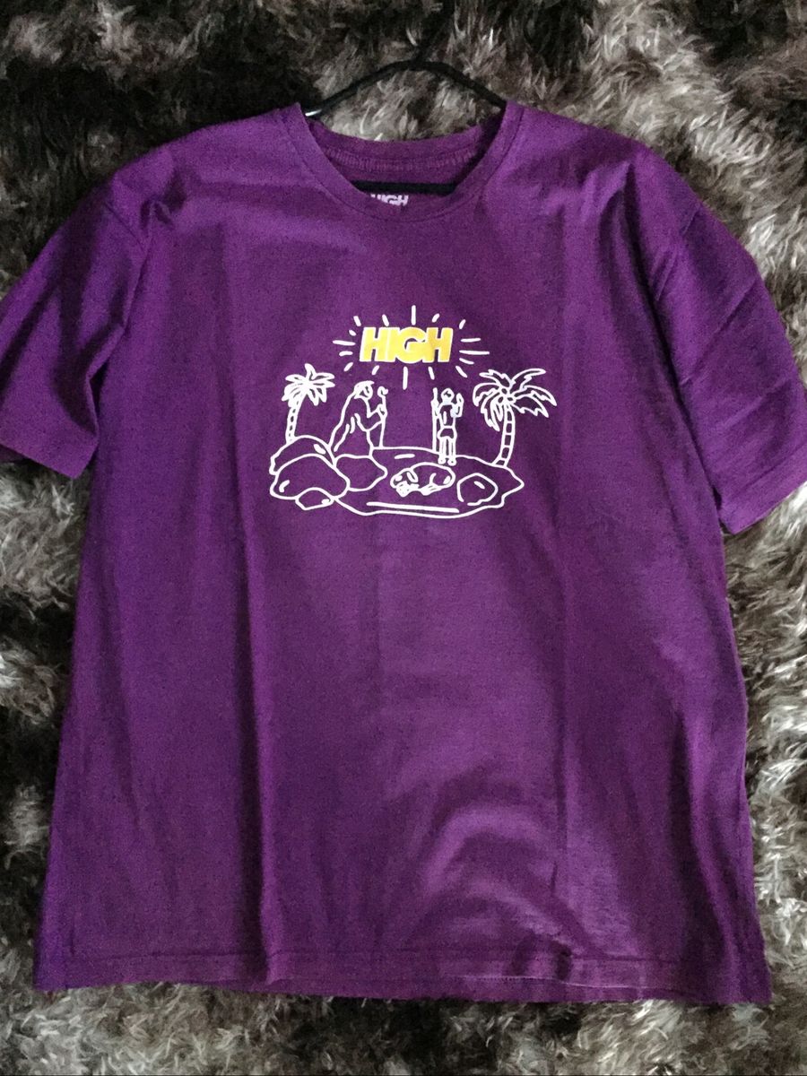 Camisa High Ilha Roxa | Camiseta Masculina High Usado 47592250 | enjoei