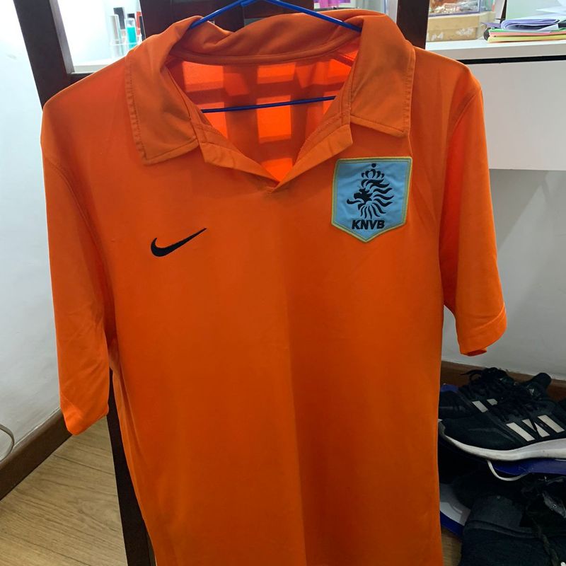 Camisa Polo Oficial da Seleção da Holanda Original da Nike | Camisa  Masculina Nike Usado 41060008 | enjoei