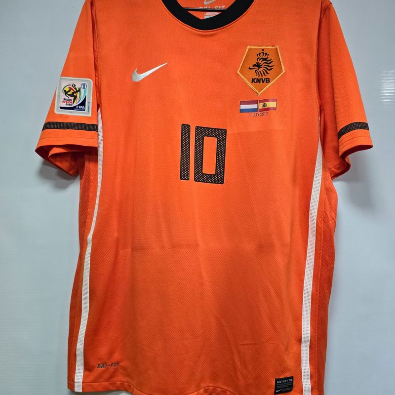 Camisa Holanda Home 10-11 Sneijder 10 Vs Espanha Final da Copa