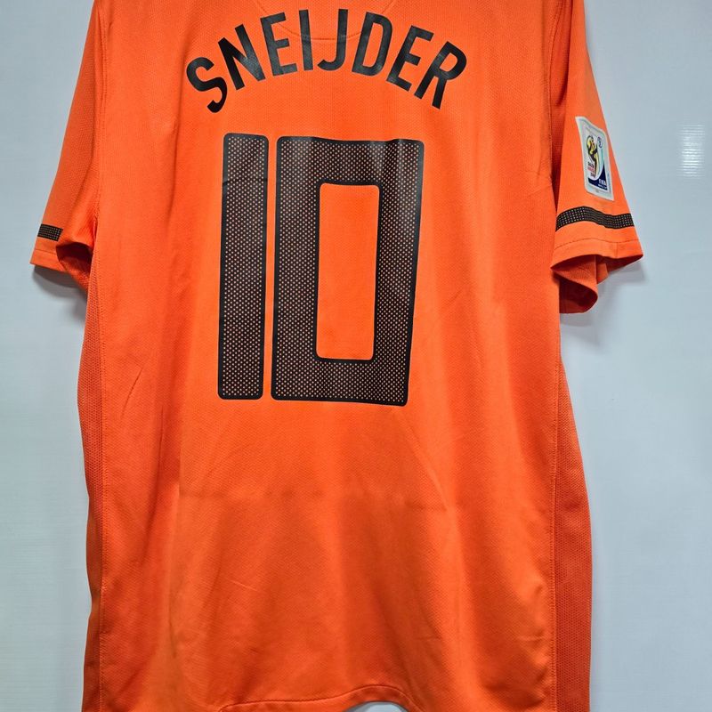 Camisa Holanda Home 10-11 Sneijder 10 Vs Espanha Final da Copa