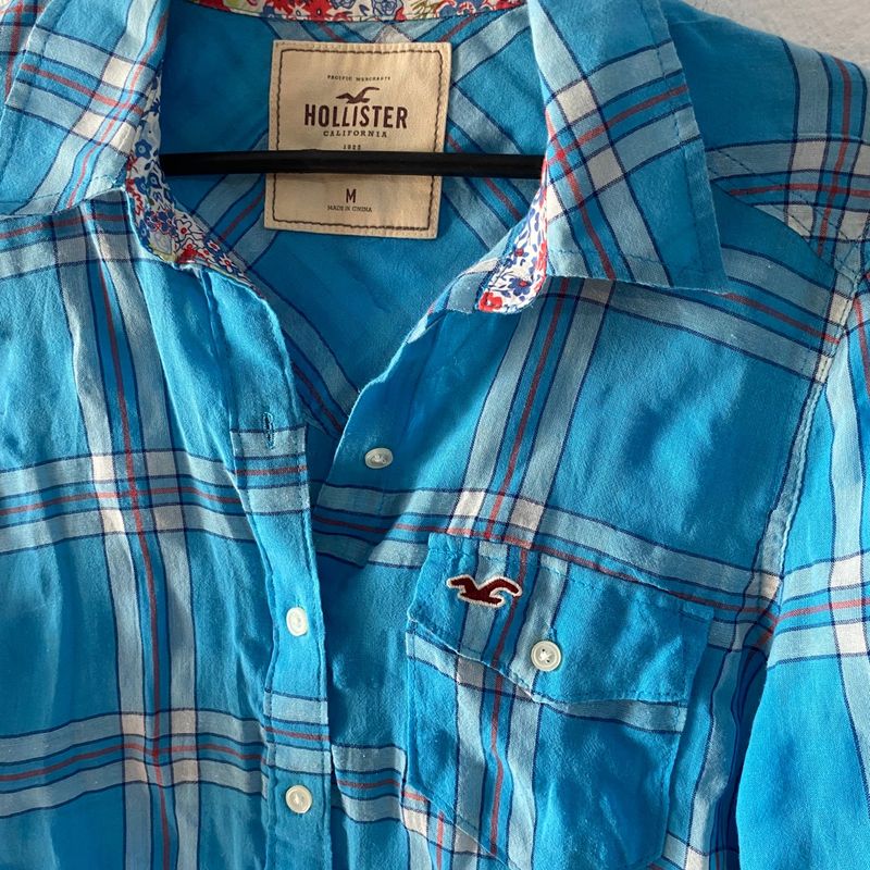 Camisa hollister online azul