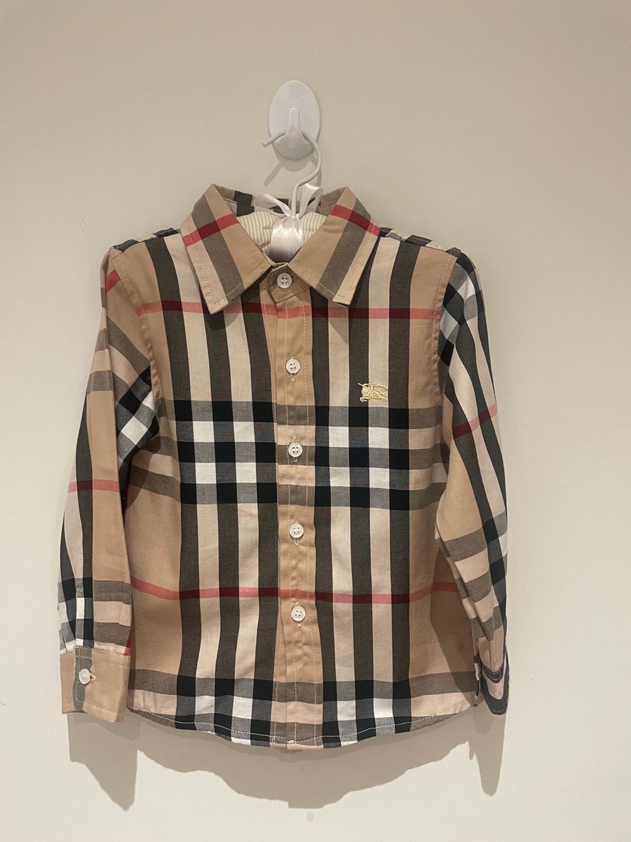 Camisa burberry shop inspired infantil