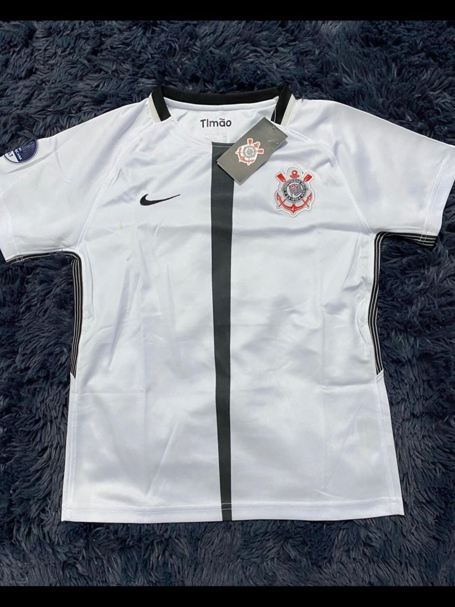 Camisa Infantil do Corinthians Nova Branca Timão Criança Roupa