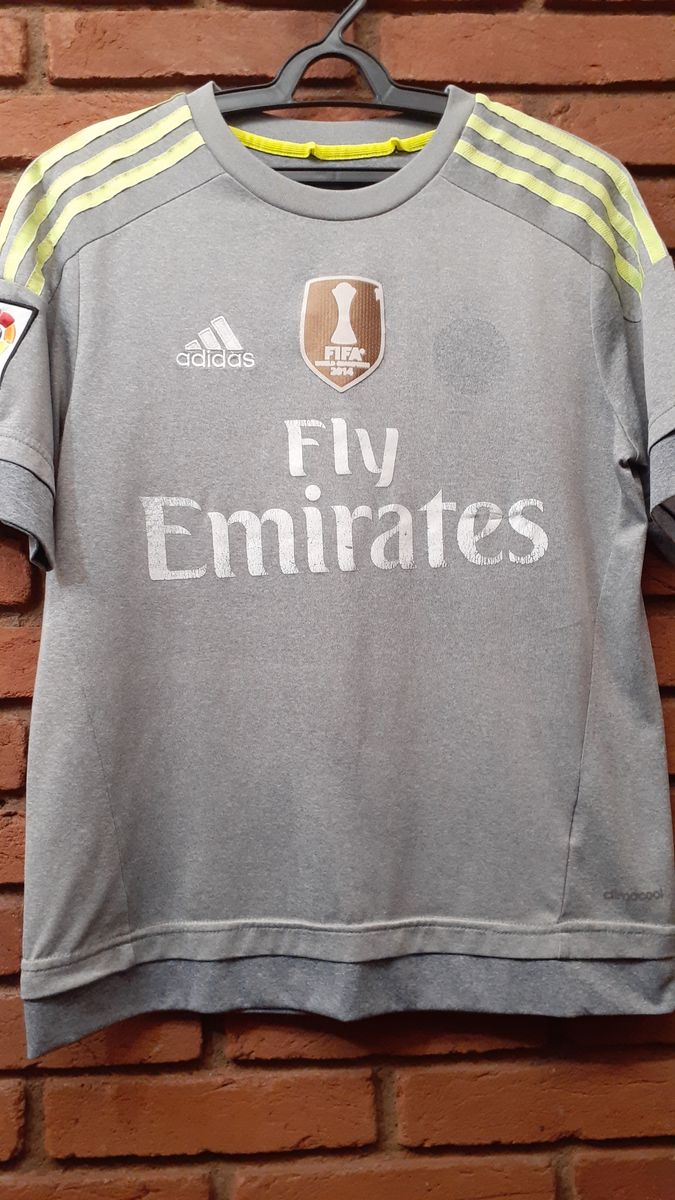 Camisa real best sale madrid cinza