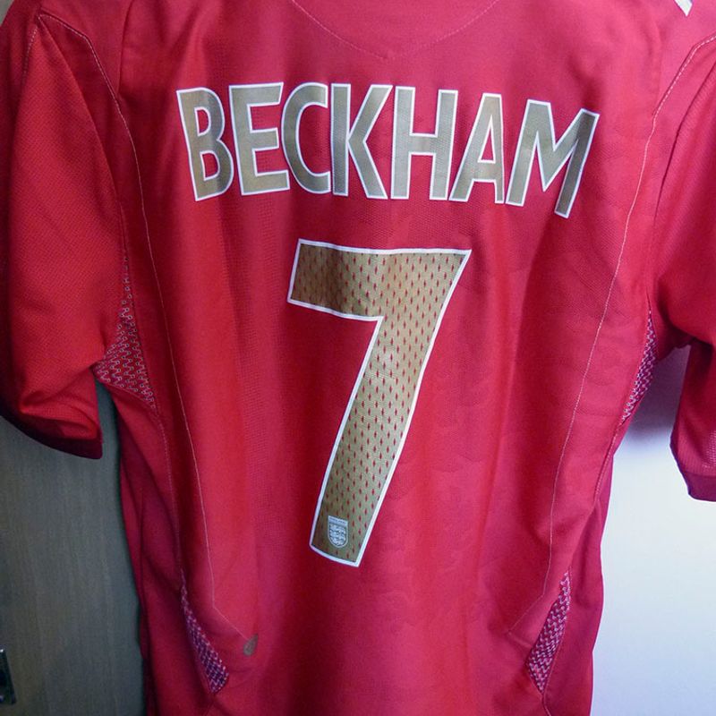 Camisa Inglaterra 2006-2008 David Beckham 7 - Rara | Umbro Usado