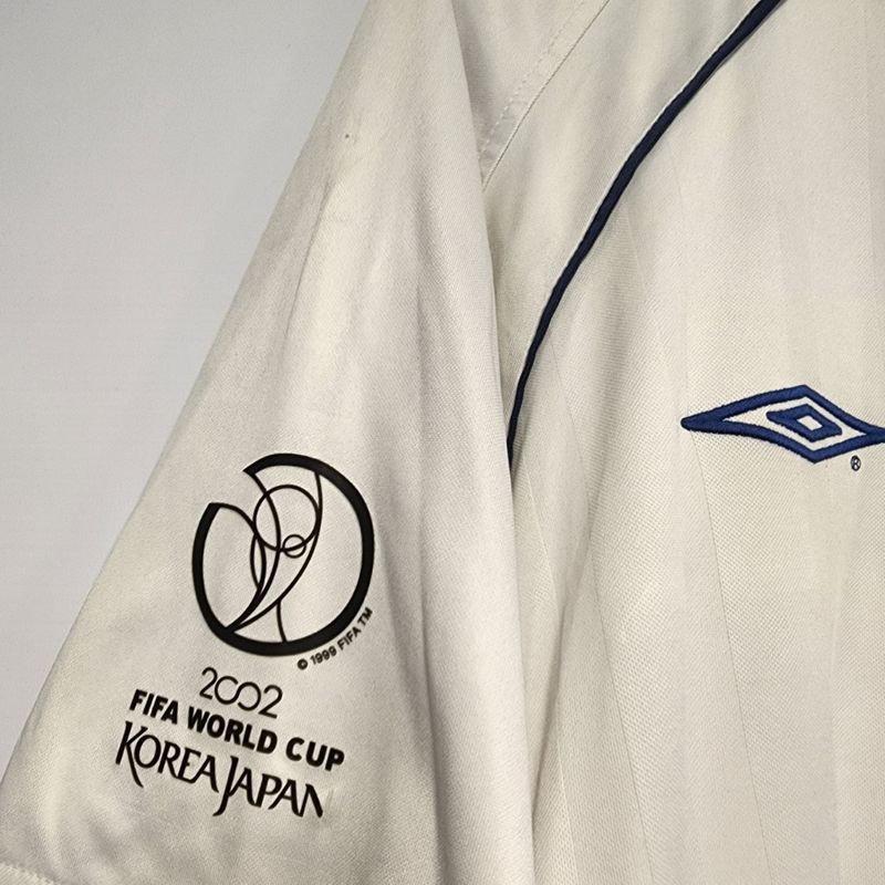 Camisa Inglaterra Home 01-03 Beckham 7 Vs Brasil Copa 2002
