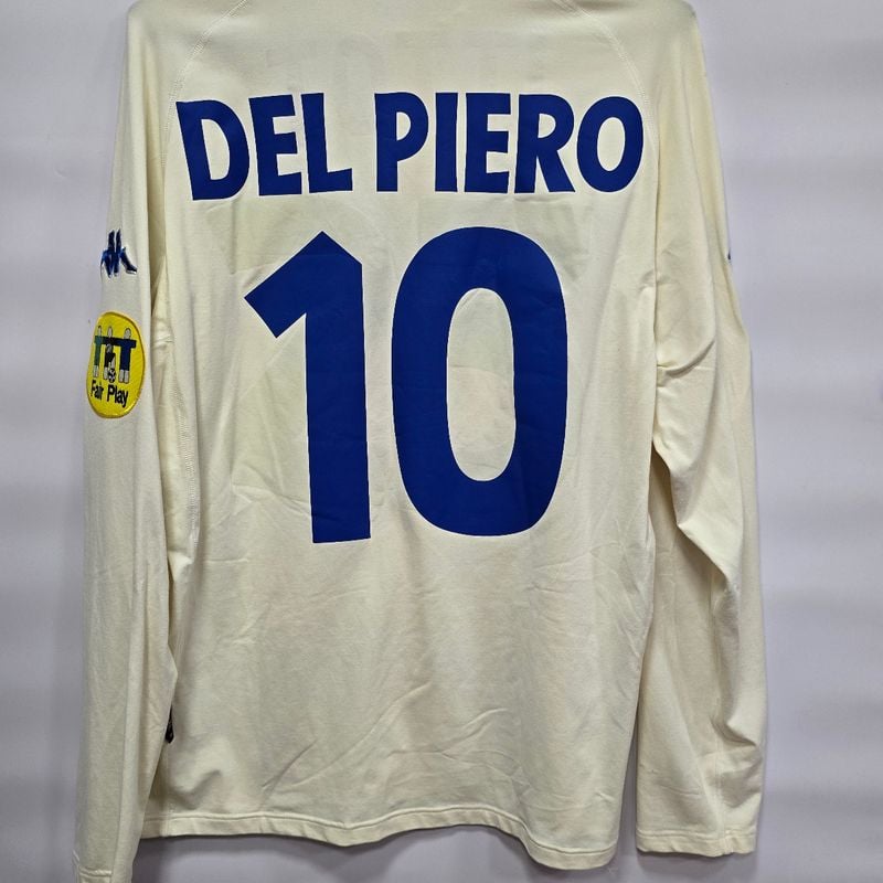 Camisa Itália Away 00-02 Manga Longa Del Piero 10 Euro 2000