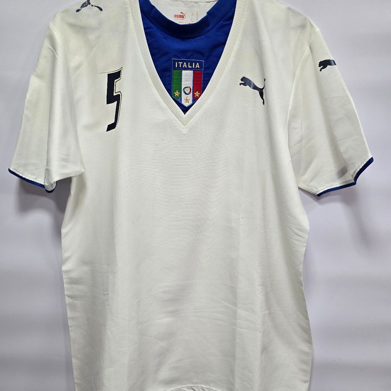 Camisa Itália Away 06-07 Cannavaro 5 Copa 2006 Importada Oficial