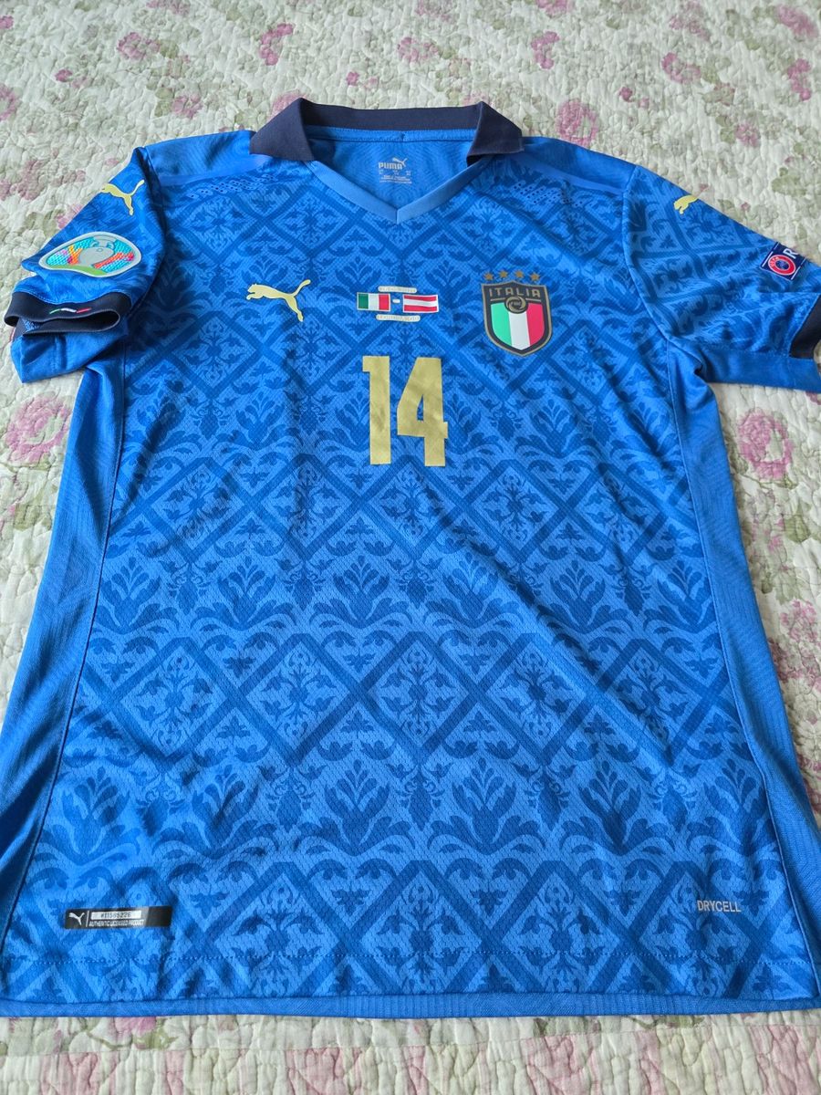 Camisa Itália Azul Gg Chiesa 14 Eurocopa Importada | Puma Usado