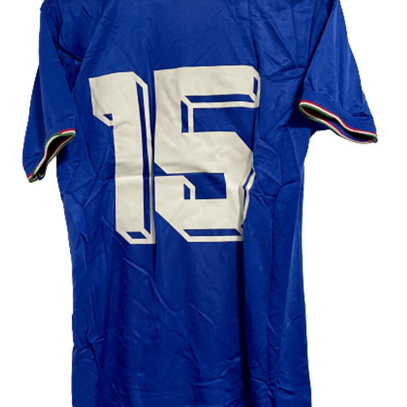 Camisa Itália Copa 1990 Uniforme 1 Roberto Baggio #15 Original
