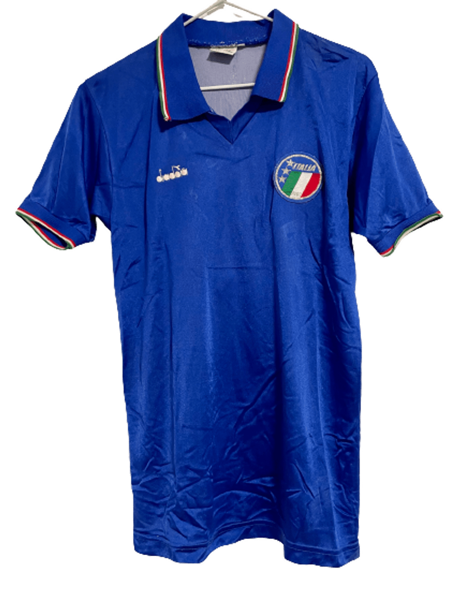 Camisa Itália Copa 1990 Uniforme 1 Roberto Baggio #15 Original