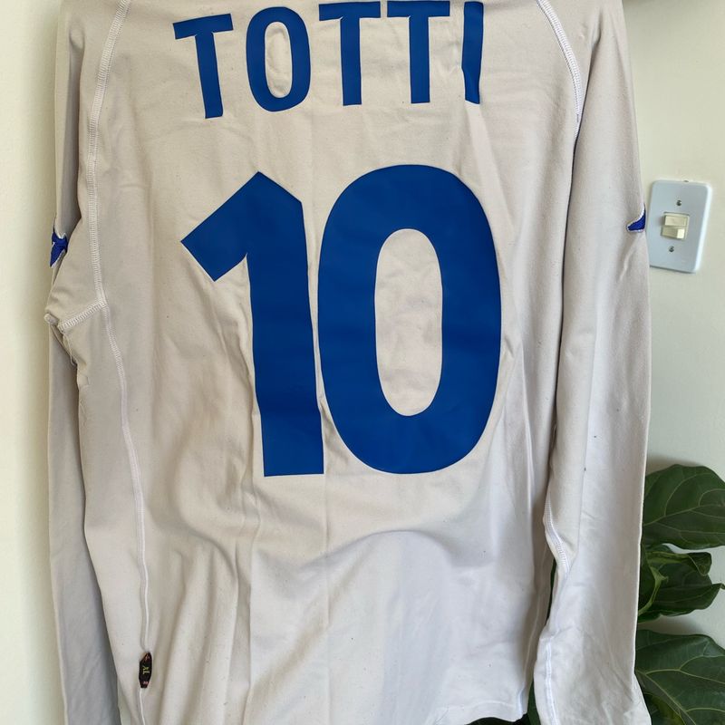 Camisa Itália Copa do Mundo 2002 Branca Oficial Raríssima!!! Totti