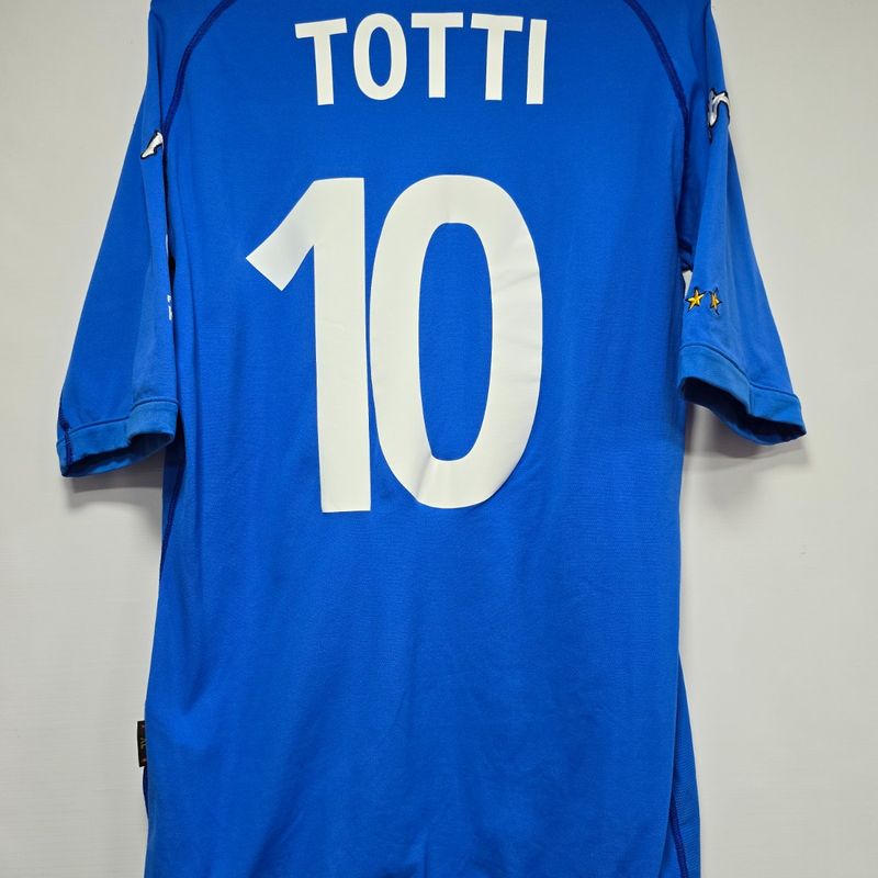 Camisa Itália Home 02-03 Totti 10 Copa 2002 de Jogo | Kappa Usado