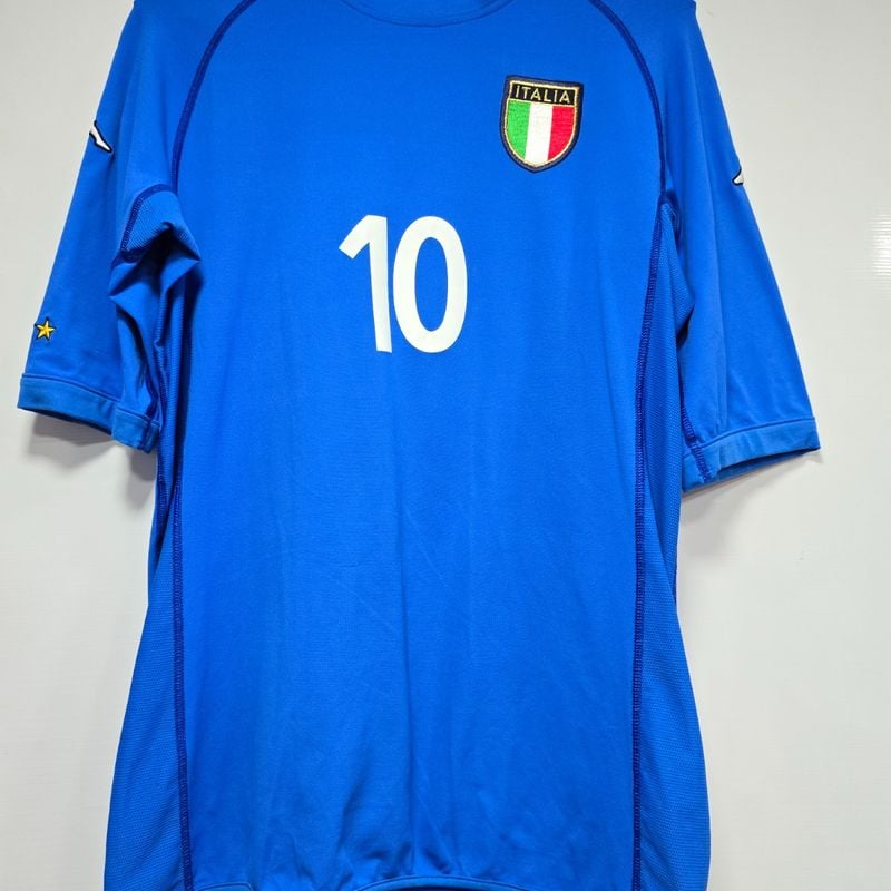 Camisa Itália Home 02-03 Totti 10 Copa 2002 de Jogo | Kappa Usado