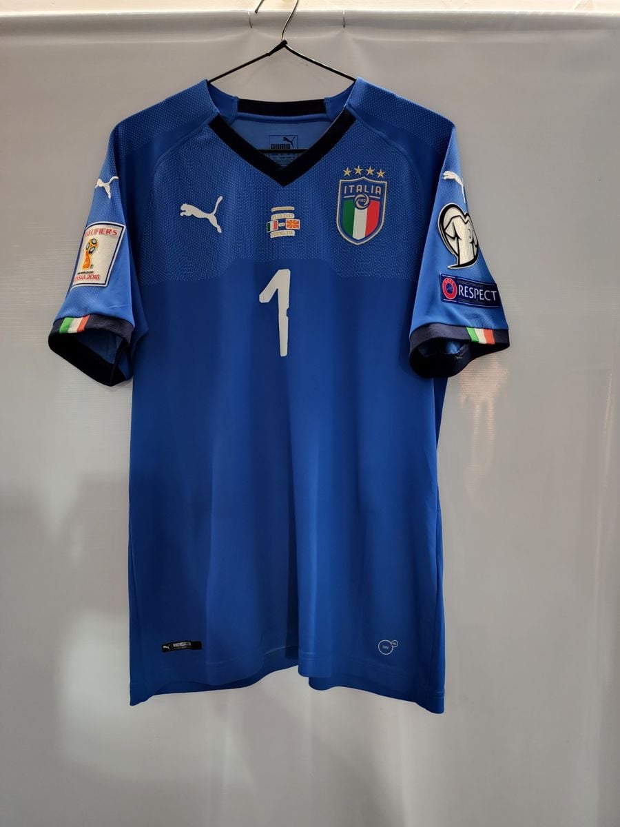 Camisa Itália Home 18-19 M Buffon 1 Vs Macedonia Eliminatórias