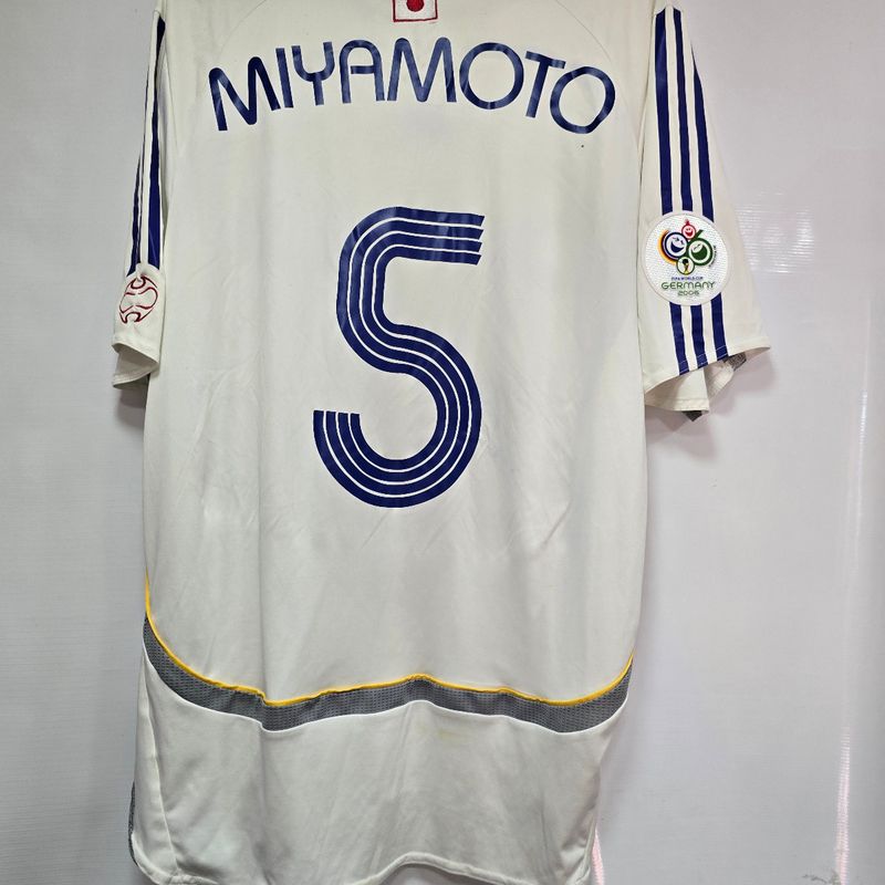 Camisa Japão Away 06-07 G Miyamoto 5 Patch Copa 2006 Importada