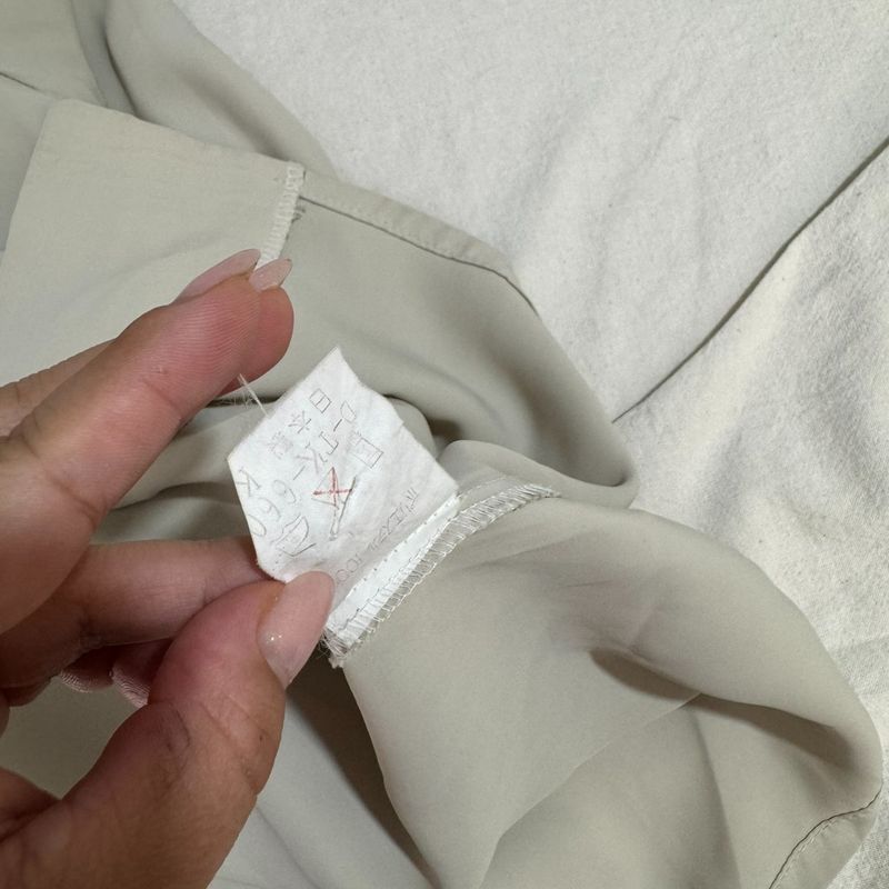 Camisa Japonesa Vintage Botões de Tecido | Vintage Usado 101076947