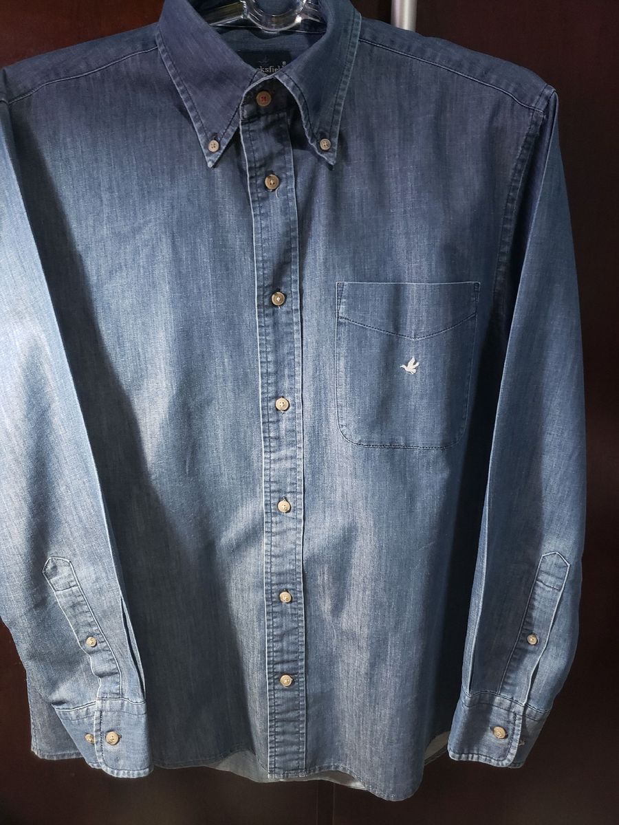 camisa jeans brooksfield